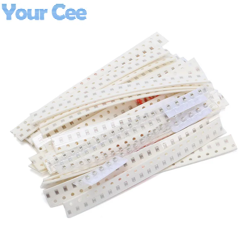 500pcs-1200pcs 0805 0603 0402 SMD 커패시터 1PF -1UF 3.9PF-22UF 1PF-10UF 구성 요소 패키지 커패시터 모듬 키트 샘플 DIY