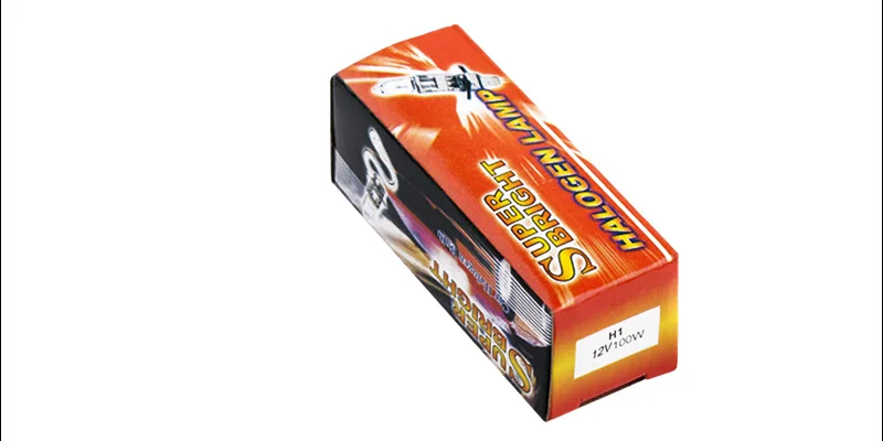 H1 100W 12V Super Bright Halogen Bulbs Xenon White Car Headlight Lamp Fog Lights Car Light Source Car Styling parking