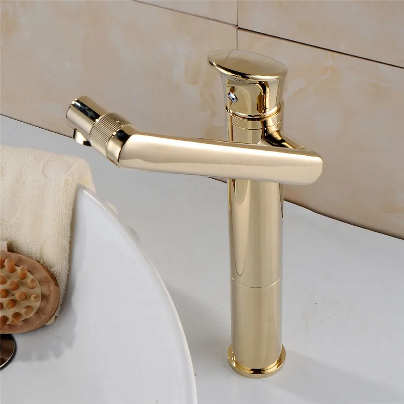 

Brass Black/gold Finished Rotate basin faucet Brass Single Lever Water Tap Bathroom Sink Mixer Tall Basin Faucet