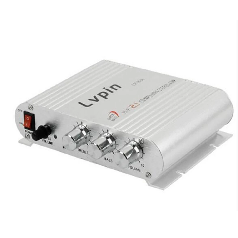 

12V 25W Amplifier 2.1 Channel Power Amplifier Aluminum Shell High Fidelity Audio Amplifier