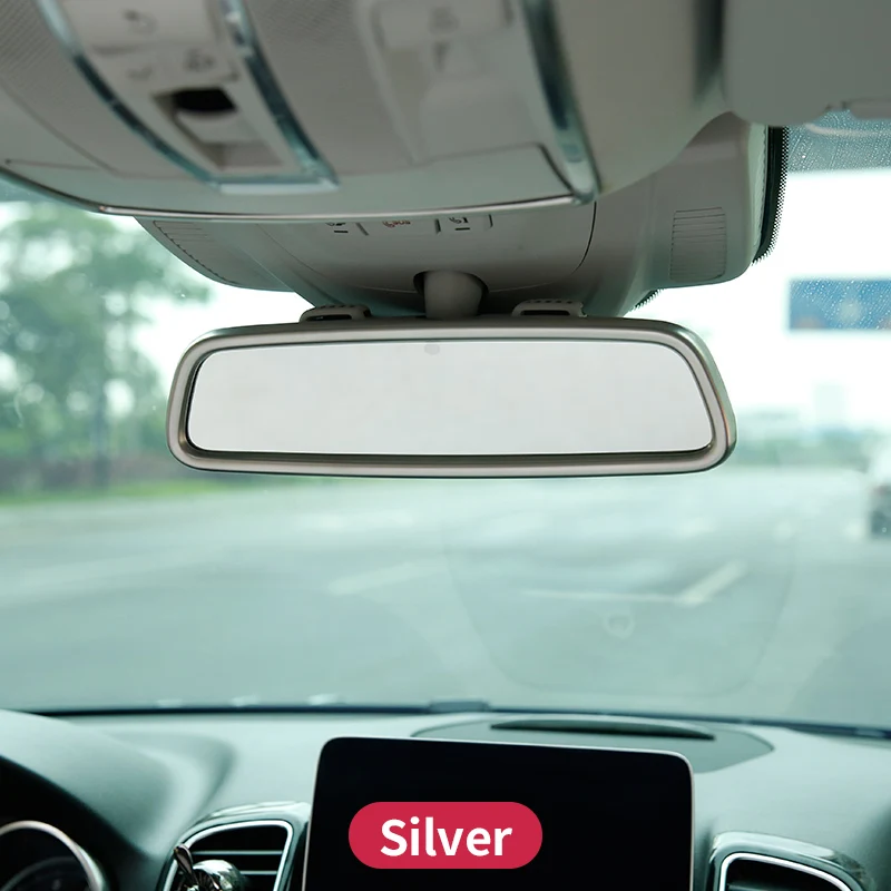 Interior Rearview mirror decorative frame cover trim  strip for Mercedes Benz GLE W166 350d  GL X166 GLS amg  ml350  2012 Class