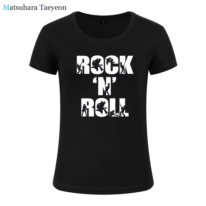 

Musical Series N Roll Printed T Shirt Women Summer Short Sleeve Tshirts Harajuku T-Shirt Girl Casual Tops Fashion Clothes