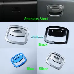 Co-Drive Storage Box Switch Handle Trim Cover Stainless Steel Trim Fit for Renault Koleos Samsung QM6 2017 To 2020 Car Interior