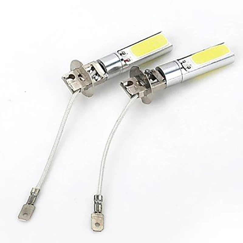 매우 밝다! H3 COB 24 SMD 안개등 악기 조명 운전 램프, 2 개/묶음, Led 안개 빔 12V 24 LED COB 칩 LED 전구