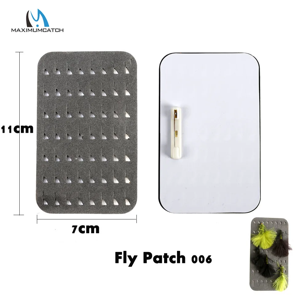Maximumcatch High Quality Ripple Foam Fly Patch with Zinger Retractor Potable Fly Fishing Accessory