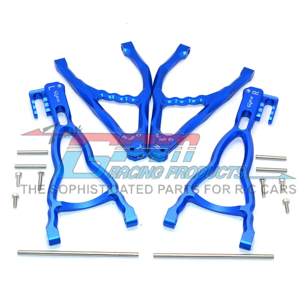 GPM Aluminum Rear Suspension Arm Set for Traxxas Summit E-Revo and Nitro Revo vehicles