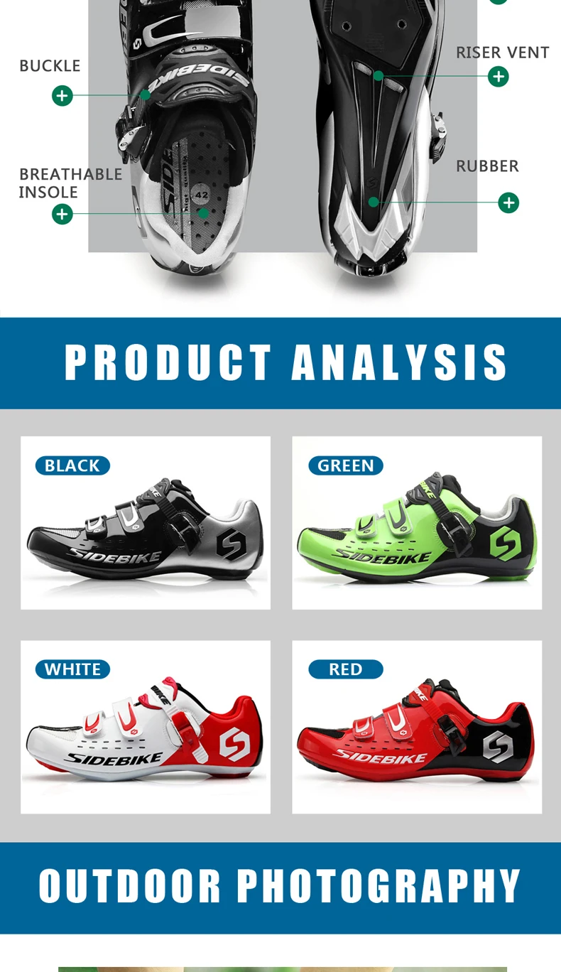 Scarpe Da Ciclismo Unisex Antiscivolo Con Sistema Di Lacci A Rotazione Rapida (Taglie 36-47 EU)