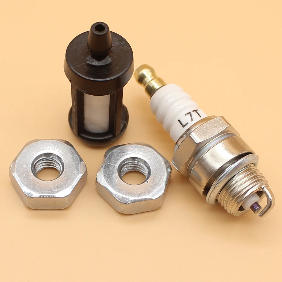 Bar Nuts Spark Plug Fuel Filter Kit For STIHL MS460 MS441 MS390 MS290 MS250 MS230 MS210 MS200T 017 018 021 023 025 MS 170 180