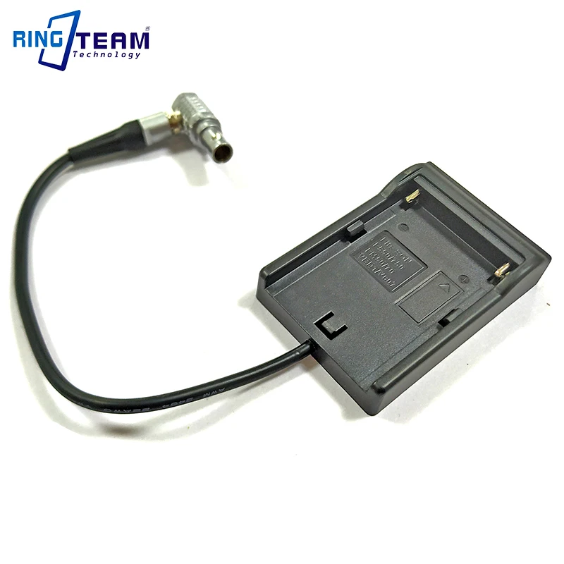 NP F970 F750 F550 FM70 V607 VBD1 Battery Charger Plate Cradle Holder to Lemo 2Pins OB Male for Teradek Bolt Pro 300 500 600 1000