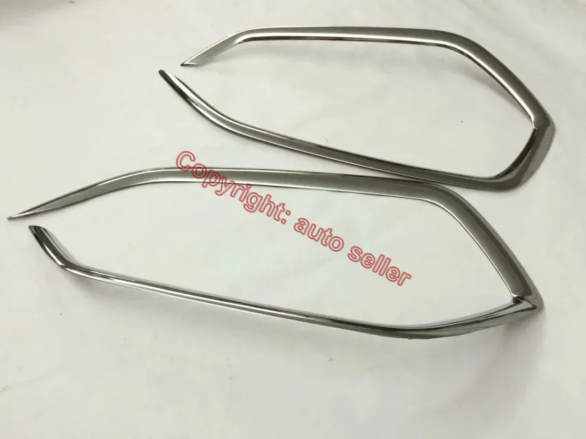 

For Hyundai Tucson 2016-2018 ABS Chrome Front Fog Light Trim Car Accessories Stickers