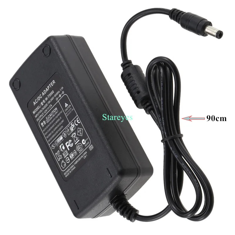 Imagem -03 - para dc 12 v 5a 6a ue Eua ua uk Plug Power Adapter Carregador Fonte Conduziu a Iluminação Transformadores para Tira Conduzida 40 Peças Ac100240v