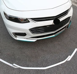 Chrome Front Bumper Grille Cover Trim Light Accent Insert Protector Molding Garnish For Chevrolet Malibu Chevy 2016 2017 2018