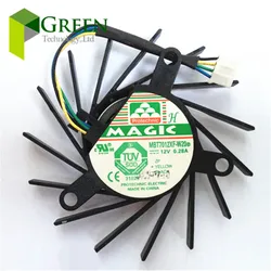 Original MAGIC MBT7012XF-W20 12V 0.28A 4Wire 36*48*52MM For NVIDIA 9600GT 9800GT Video Graphics Card Fan Blade