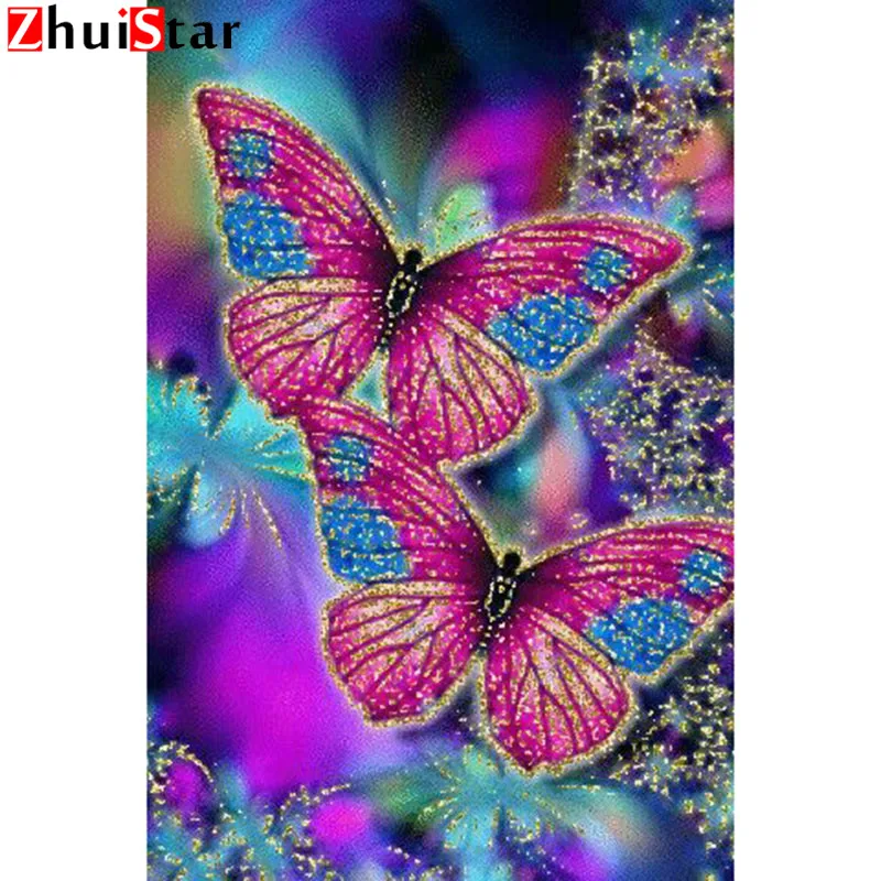 NEW Arrival diy diamond embroidery hand butterfly diamond painting cross stitch full Square mosaic rhinestone embroidery XY1