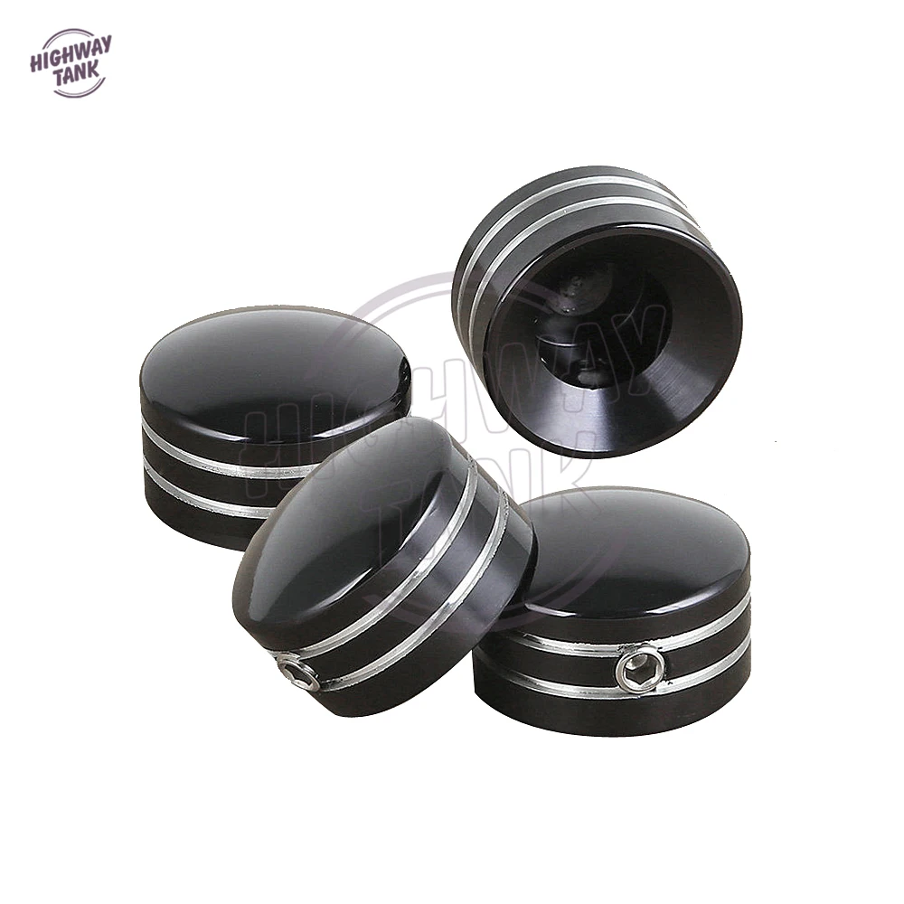 4 Pcs Black Motorcycle Head Bolt Covers case for Harley Sportster XL883 XL1200 Twin Cam Big Twin 1340 Evo