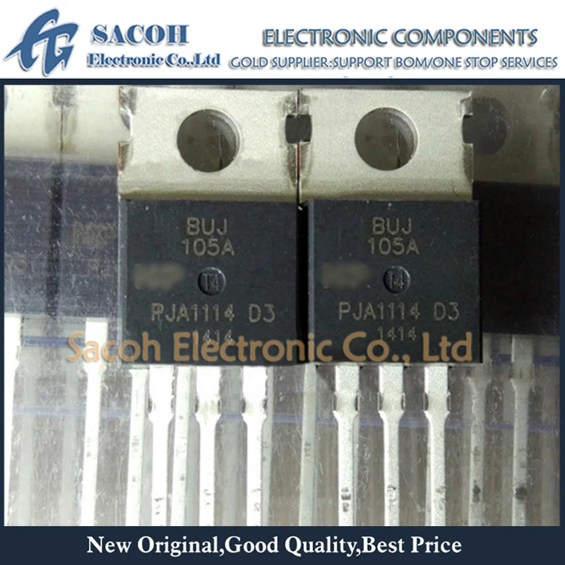 

Refurbished Original 10Pcs/Lot BUJ105A BUJ105AX OR BUJ105AB OR BUJ105AD TO-220 8A 700V Silicon Diffused Power Transistor