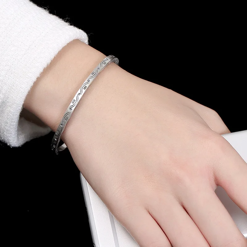 simple thai silver 925 bangle 4