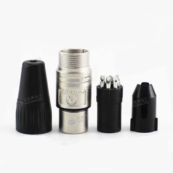 Xlr 3 1080p 4 1080p 5 p 男性女性コネクタ