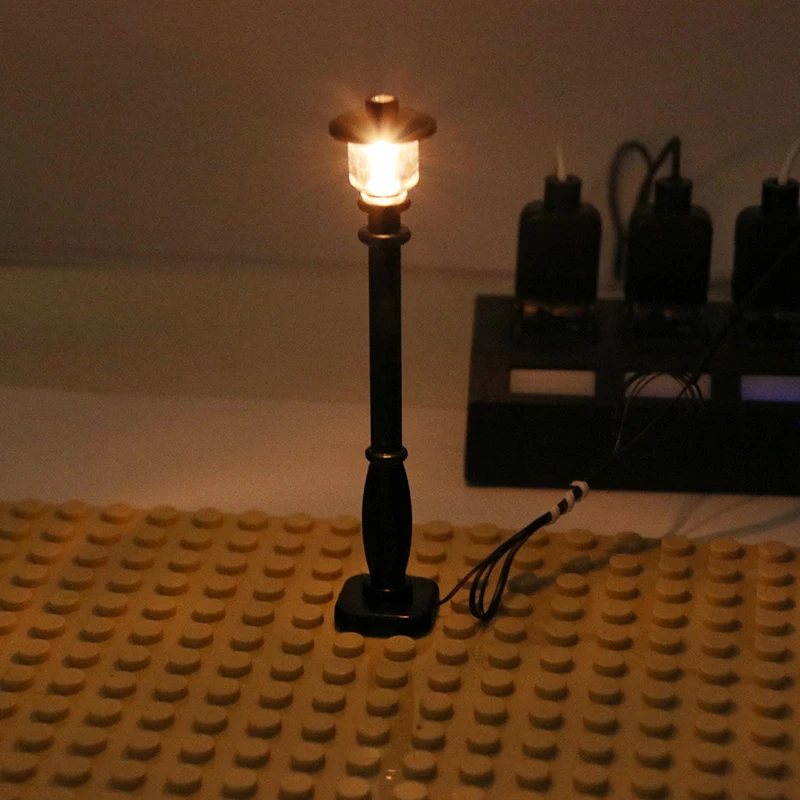 LED street light For Lego Building Block Bricks City Street For lego /pin Creator House DIY Toys For Children