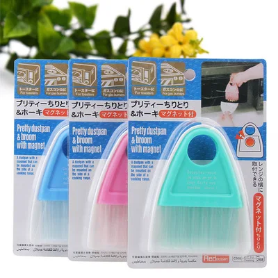 Pretty dustpan & broom with magnet Mini clean brush