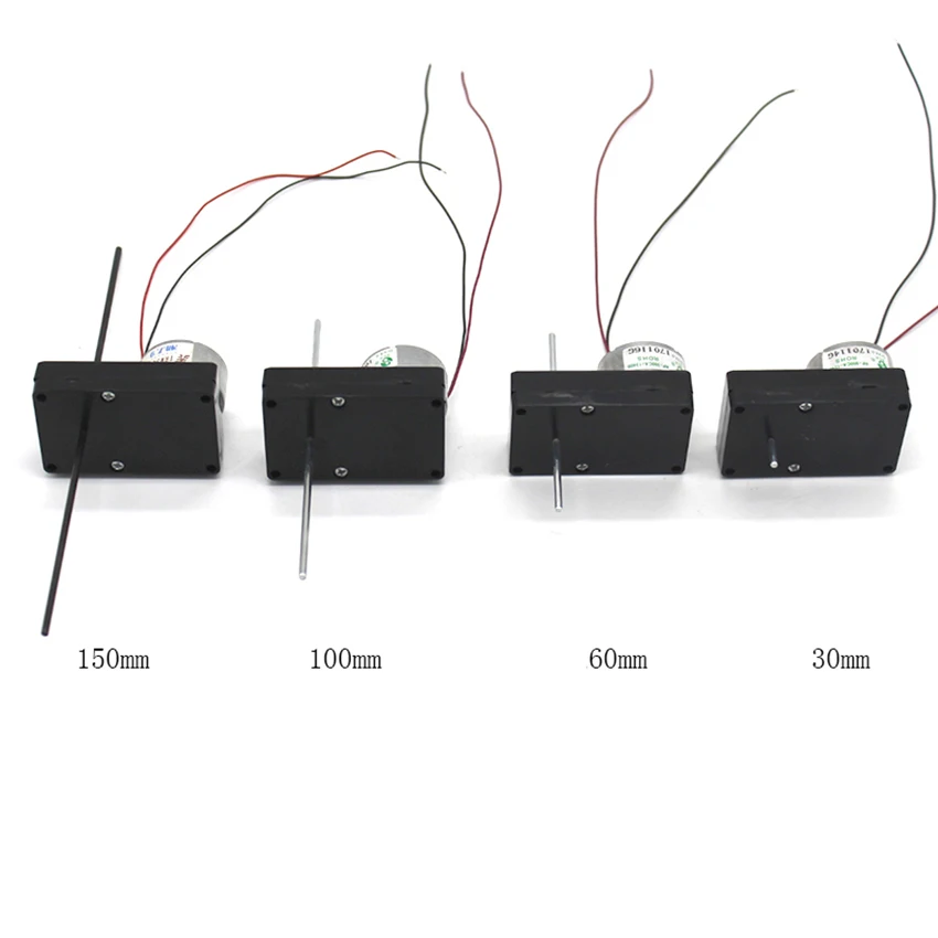 1PC 3048-300 DC Gear motor,2mm double shaft,long axis 30mm/60mm/100mm/150mm Solar gear motor, diy manual material science