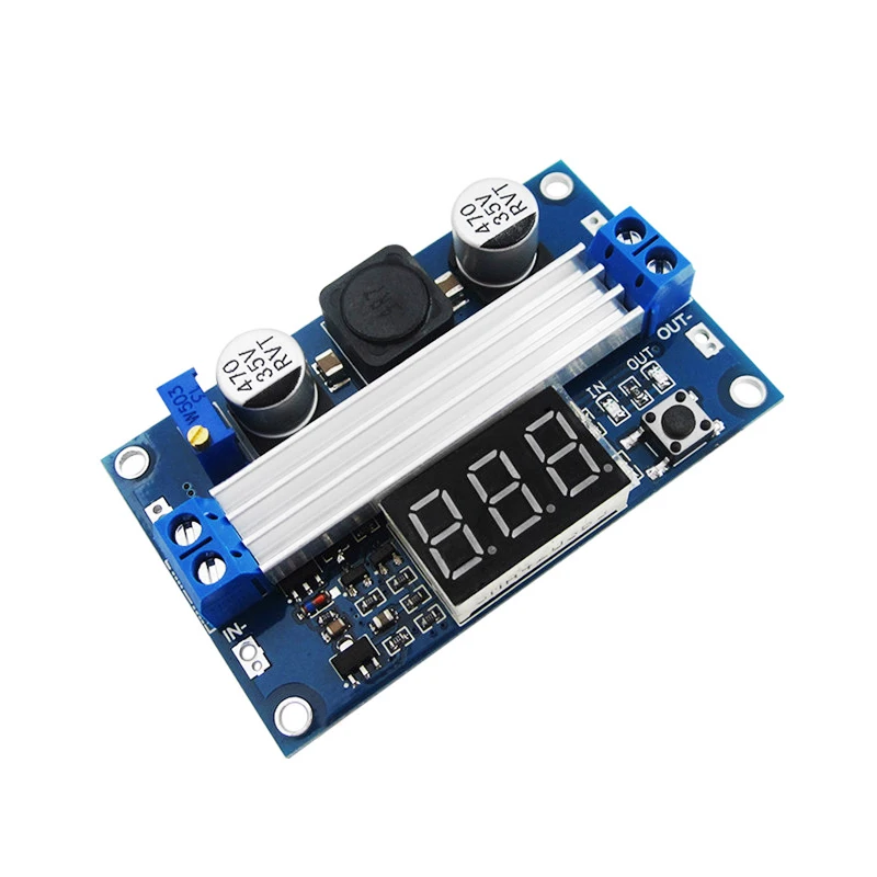 1pcs 100W DC DC-DC 3~35V to 3.5~35V LTC1871 Booster step up module Converter Regulated Power Supply+VoltMeter