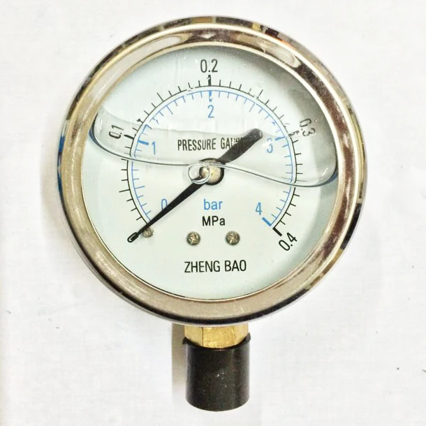 

YN-60 seismic pressure gauge oil filled pressure gauge pressure gauge factory Shanghai Zhengbao non-standard custom