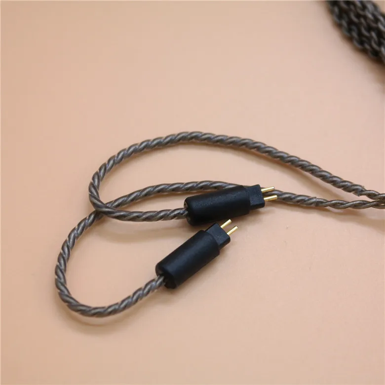 2 pines de 0,78mm, cristal único de cobre Chapado en plata para auriculares JH/1964/UE18