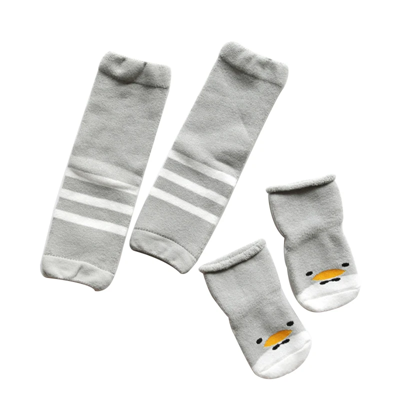 

Winter New Cotton Baby Socks New Born Floor Socks Warm Thickened (Knee + Socks) Cartoon Style Boy and Girl Socks