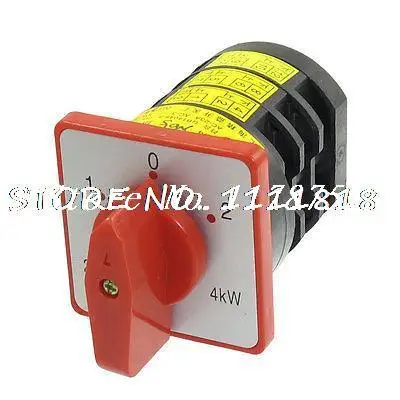 

4kW AC 380V 20A 8 Screw Terminal 3 Position Universal Cam Switch