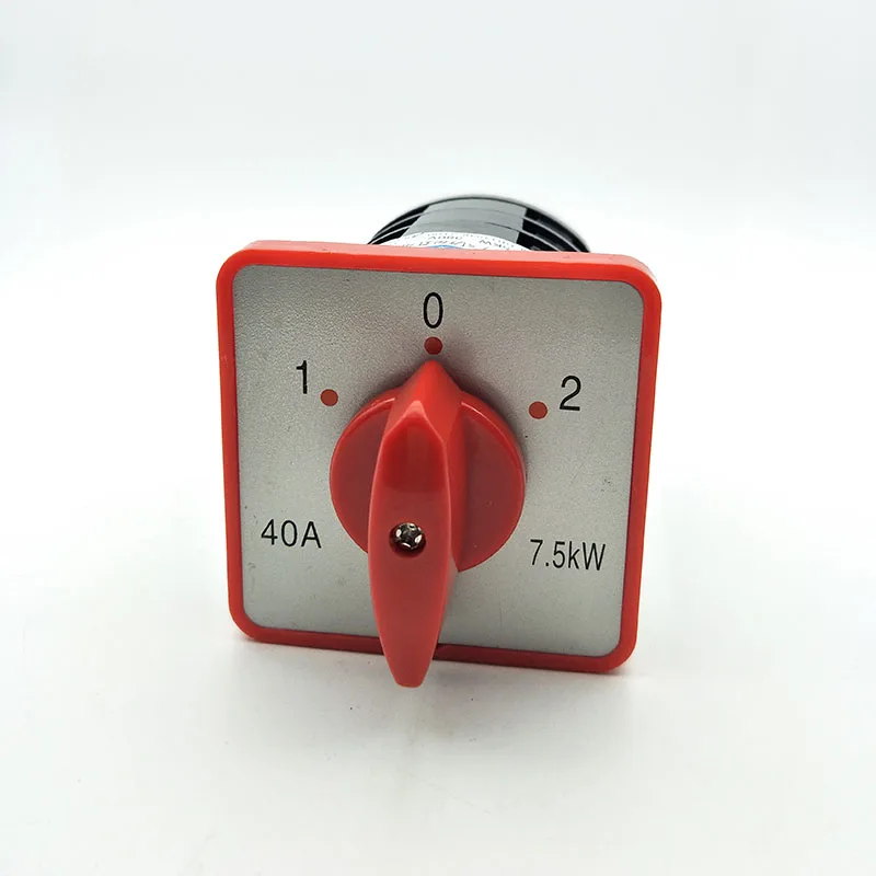 HZ5D-40/7.5 AC380V 40A 7.5KW 3Phase Universal Changeover Switch 1-0-2 3 Positions 12 Ternimals Motor Speed Cam Switch