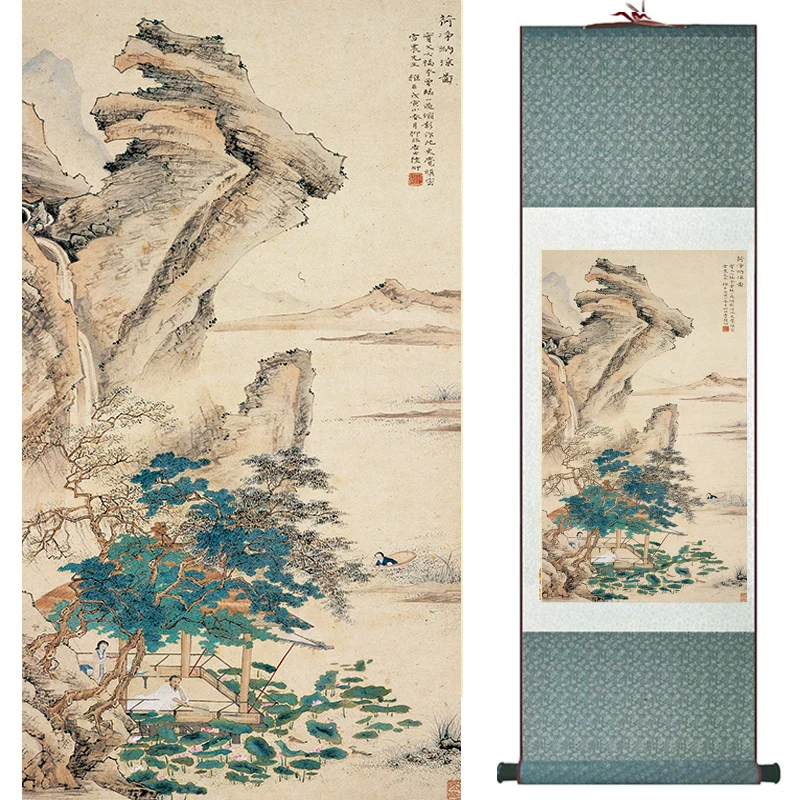 Hotsale  landscape art  painting Chinese traditional art painting China ink painting  office decoration painting