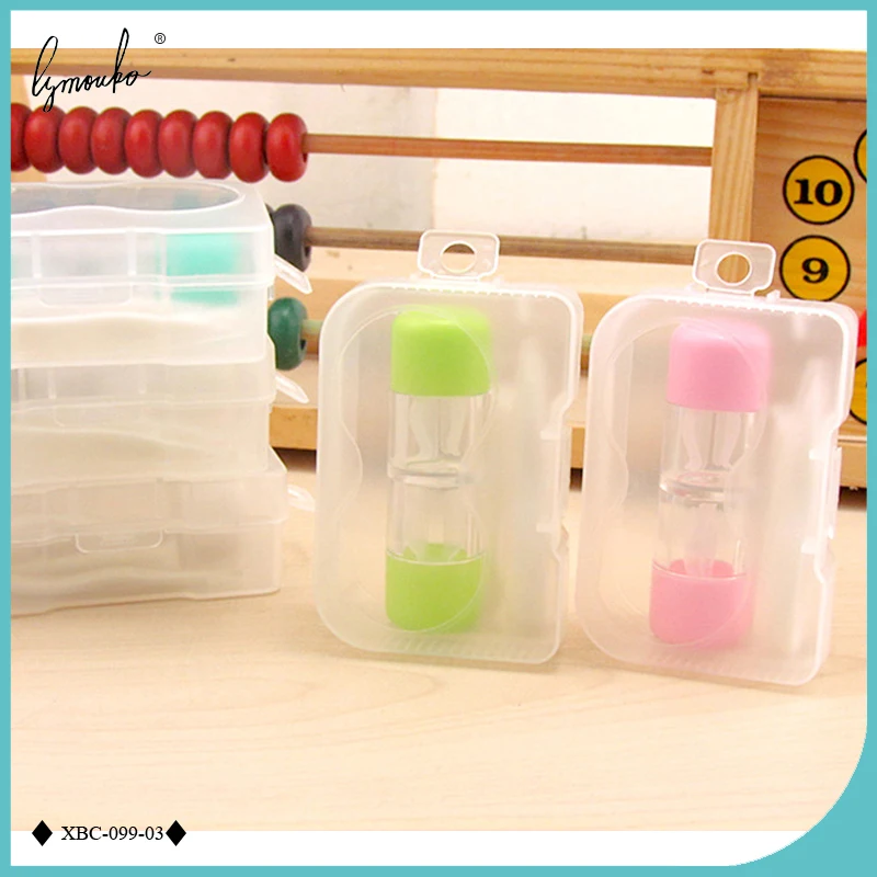 Lymouko Multicolor Easy Carry Portable Acrylic ABS Contact Lens Bottle for RGP Travel Women Lenses Tweezers Case