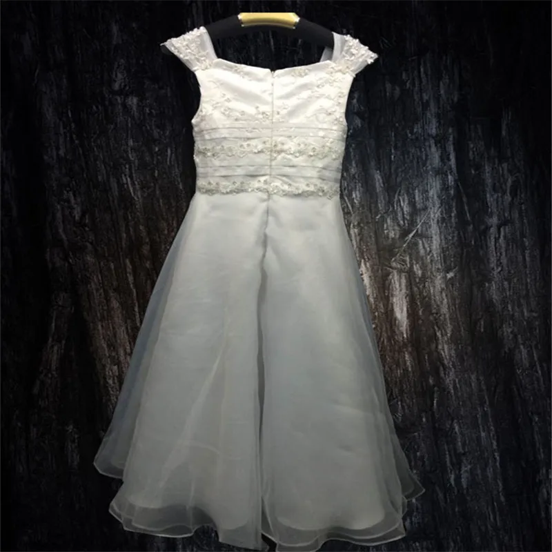 Blume Mädchen Kleid mit Blumen/Bänder für Mädchen Tüll Kleider Geburtstag Party Hochzeit Feierliche Kid Mädchen Kleidung Kleid für kid