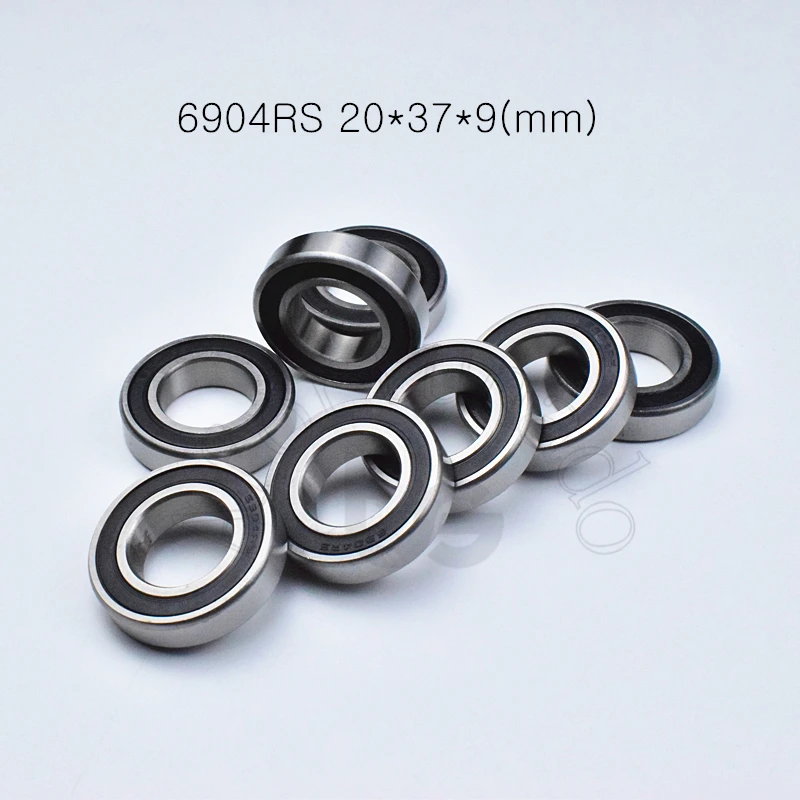 6904RS 10pcs  Bearing 20*37*9(mm) chrome steel rubber Sealed High speed Mechanical equipment parts