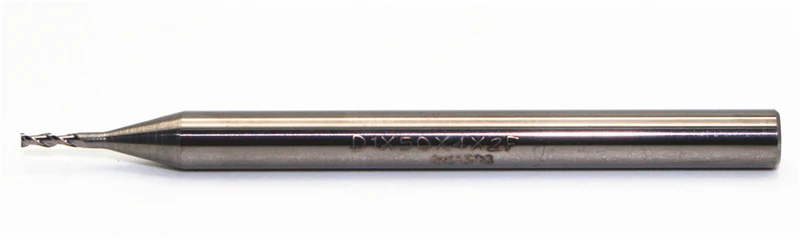 2 Chiếc HRC65 Gốm Kim Loại Endmill 4Mm 6Mm 4F-D1.0x50 1/1.5/2/ 3/ 4/5/6Mm Kim Loại Gốm Đầu Phẳng Cấp Nhà Máy Chế Biến Cao xay