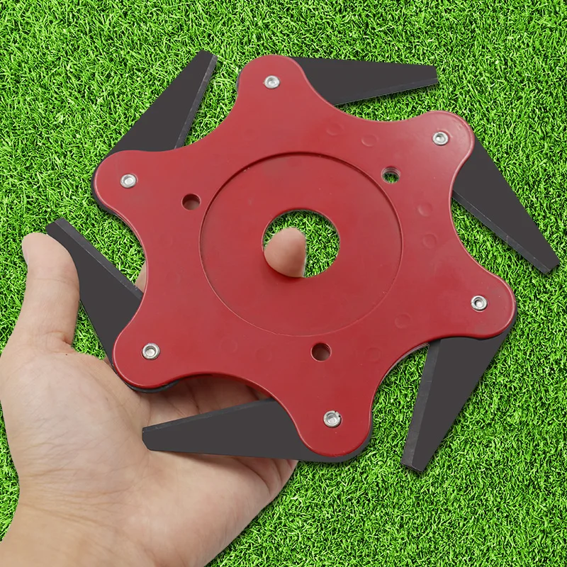 6 denti Lama Decespugliatore Trimmer Lame In Metallo Trimmer Testa 65Mn Giardino Tagliaerba Testa Per Tosaerba