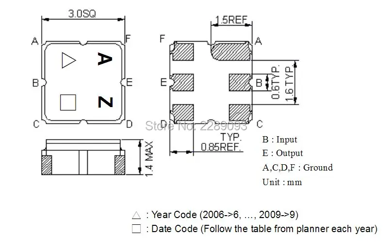 شحن مجاني! جديد الأصلي 1 قطعة TA0836A TA0836 تا 0836A از رأى مرشح 1237 MHz SMD 3.0X3.0 مللي متر