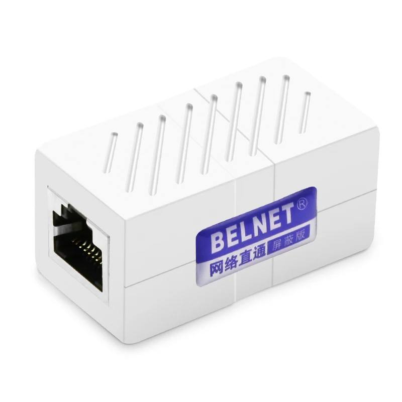 BELNET rj45 connector 8p8c female to female utp rj45 ethernet extension lan cable adapter jack cat5e rj45 inline coupler