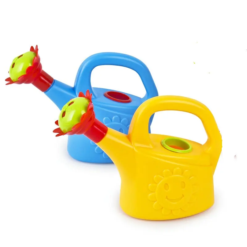 Cute cartoon home garden watering spray bottle water spoon plastic watering cans garden tools water set Beach Toys for Kids