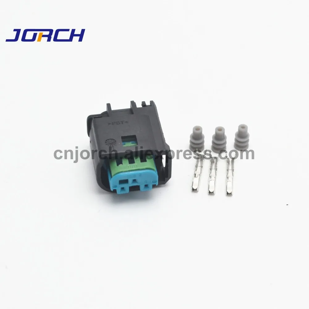 5sets 3pin tyco plastic Radar sensor plug connector auto light waterproof electrical plug connectors 968402-1