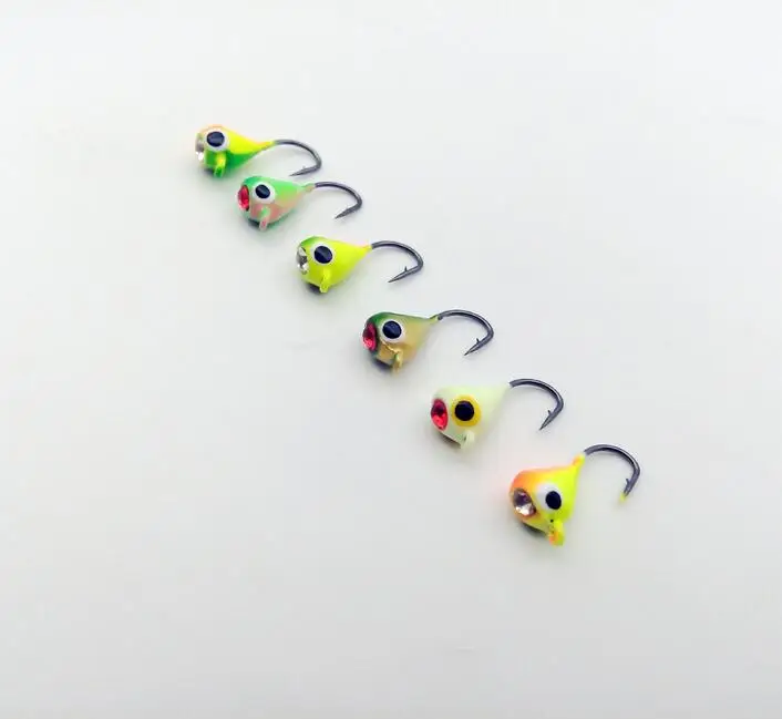 free shipping 30pcs/lot ics jig hook lead fishing lure jigging lure jig head hook 15mm/1.1g mini lure swimbait artificial bait