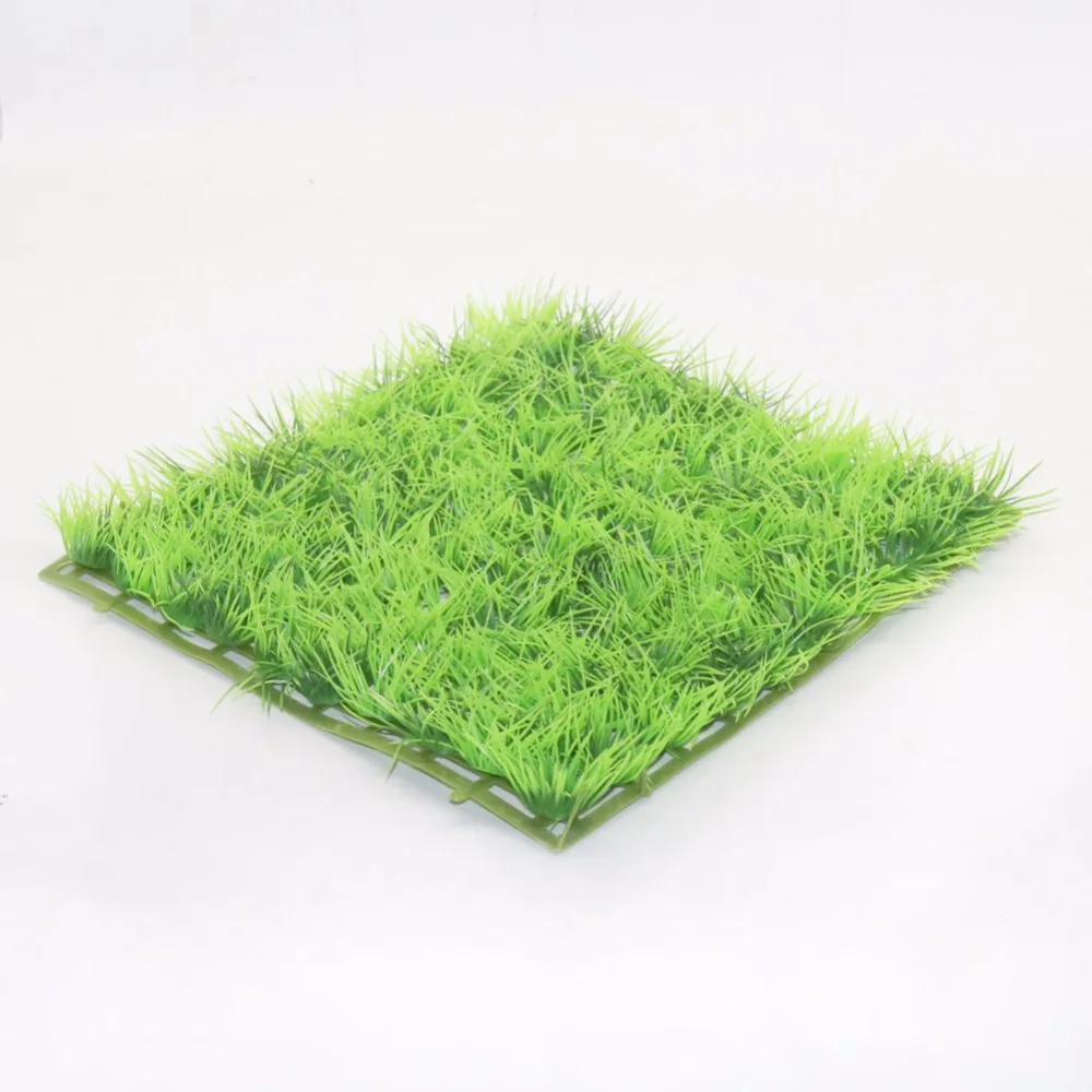 Aquarium Ornament Decorations High Simulation Of Water Lawn ABS Green Plastic Fish Tank Landscape Plants