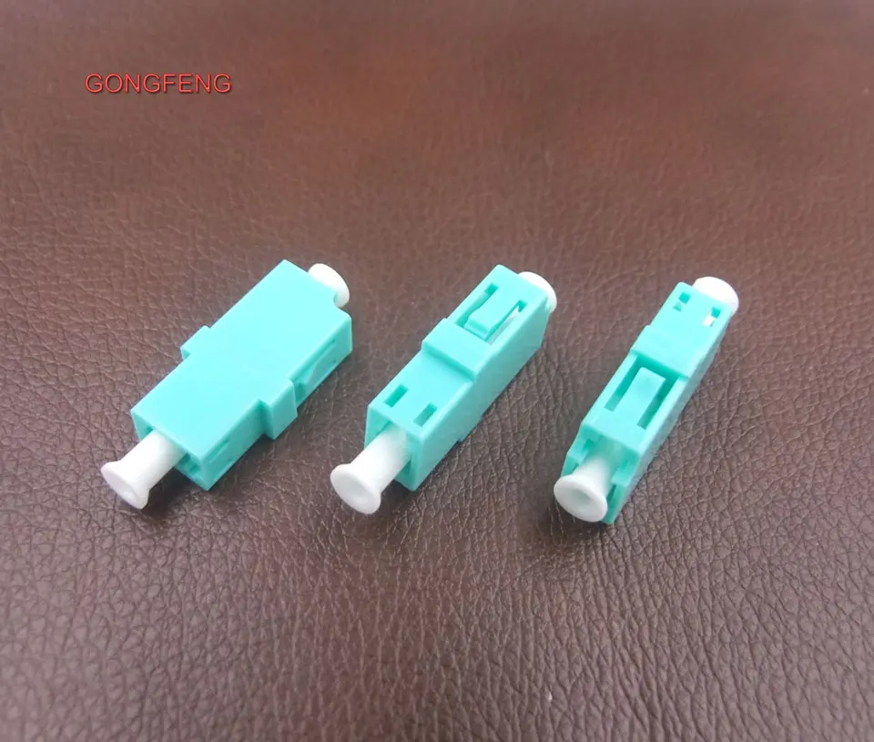 

GONGFENG 200PCS New Connector LC/PC/APC Single Mode Fiber Coupler simplex Adapter LC Gigabit OM3 Flange TelecomSpecial Wholesal