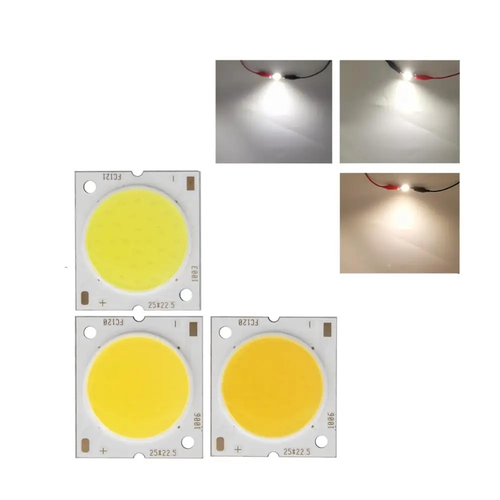 Imagem -06 - Fabricante Módulo de Fonte de Luz de Alumínio 25x22.5 mm Placa Quadrada Tira Cob Alto Lúmen Chip 10w 15w 20w 30w Cob para Lâmpada