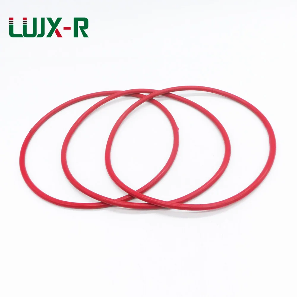 

LUJX-R 8pcs 5mm Red O Ring Seal VMQ O-Rings Washer OD165/170/180/195/200/215/220mm "O" Shaped Ring Seal Silicone Gaskets Sealing