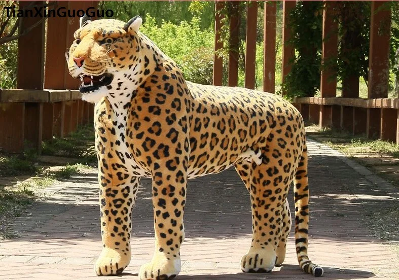 Artificial leopard huge 110x75cm plush toy can be rided, creative birthday gift , party docreation gift d2559