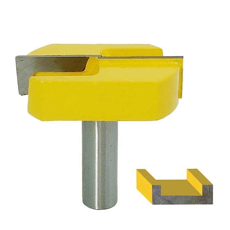 1pc Cleaning Bottom Router Bit 1/2" Shank 2-1/4" Diameter Mayitr Woodworking Router Bits Milling Cutter For MDF Solid Wood Clean