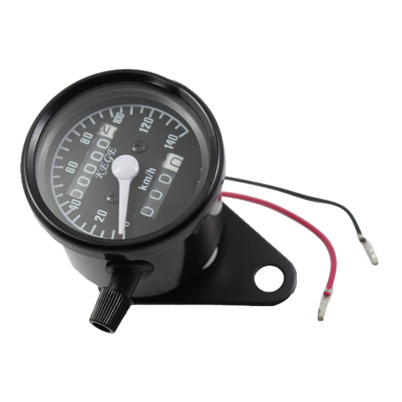 Black 12v Universal Motorcycle Scooter Speedometer Odometer Gauge 0-140 km/h for Yamaha Raider S XV1900 V-Max VMX 1200