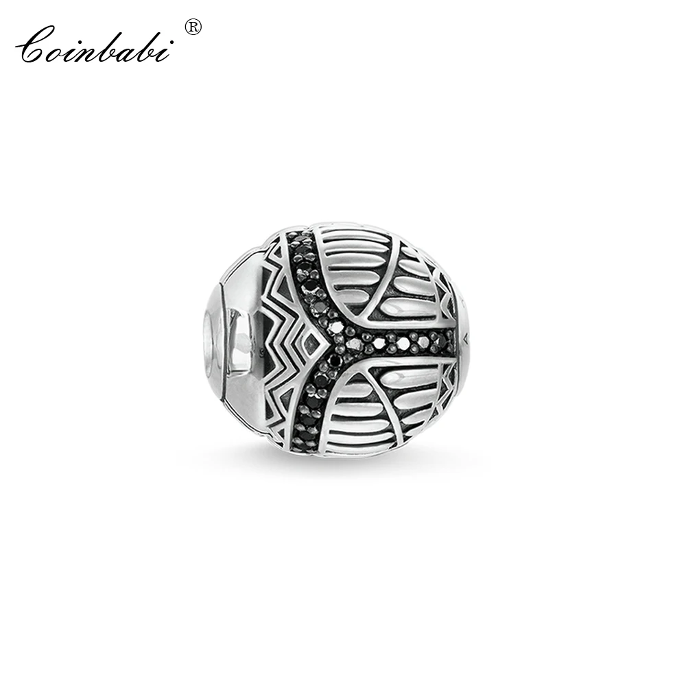 Beads Charm Scarab , Vintage Europe Silver  Jewelry Findings Component For Women Men Silver Gift Fit Karma Bracelet Necklace